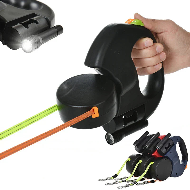 Heavy-Duty Retractable Dog Leash โ Tangle-Free & Durable