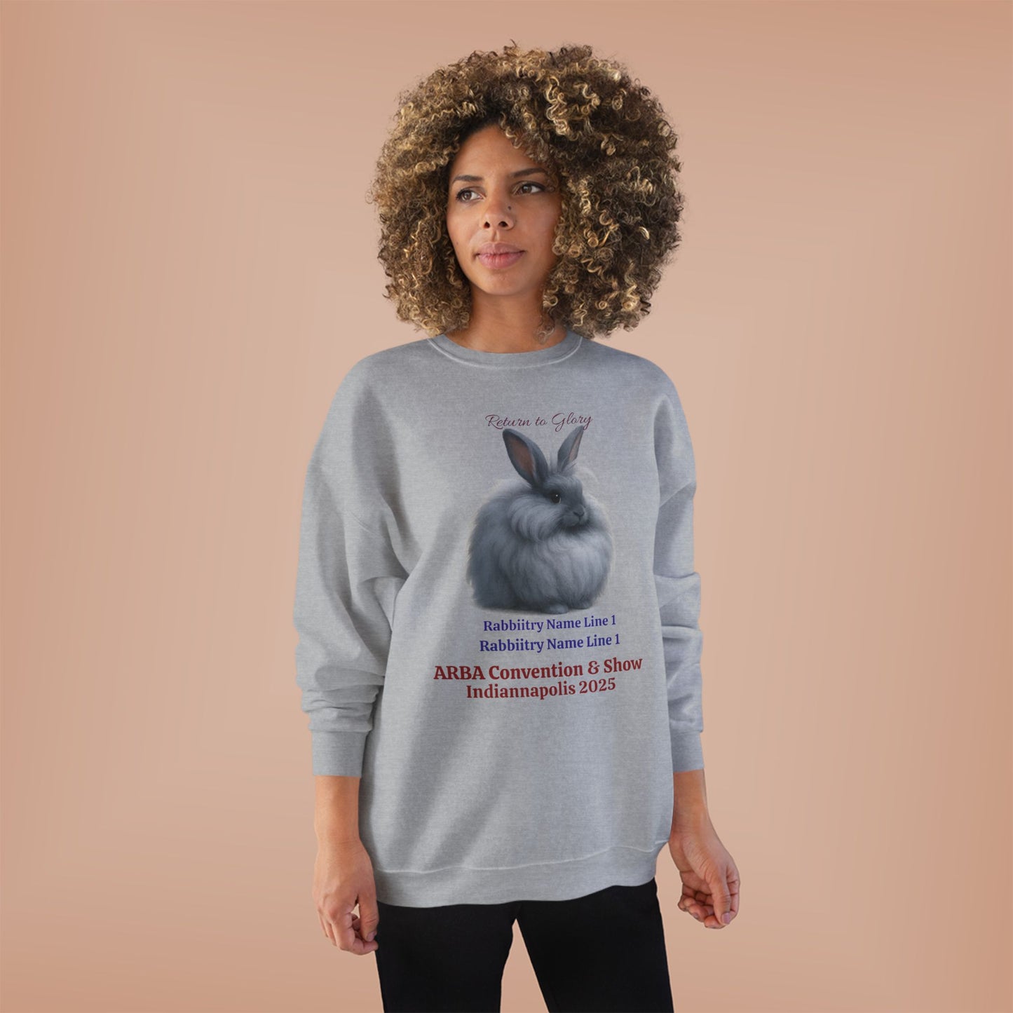ARBA 2925 Convention Custom Rabbitry Unisex EcoSmart® Crewneck Sweatshirt