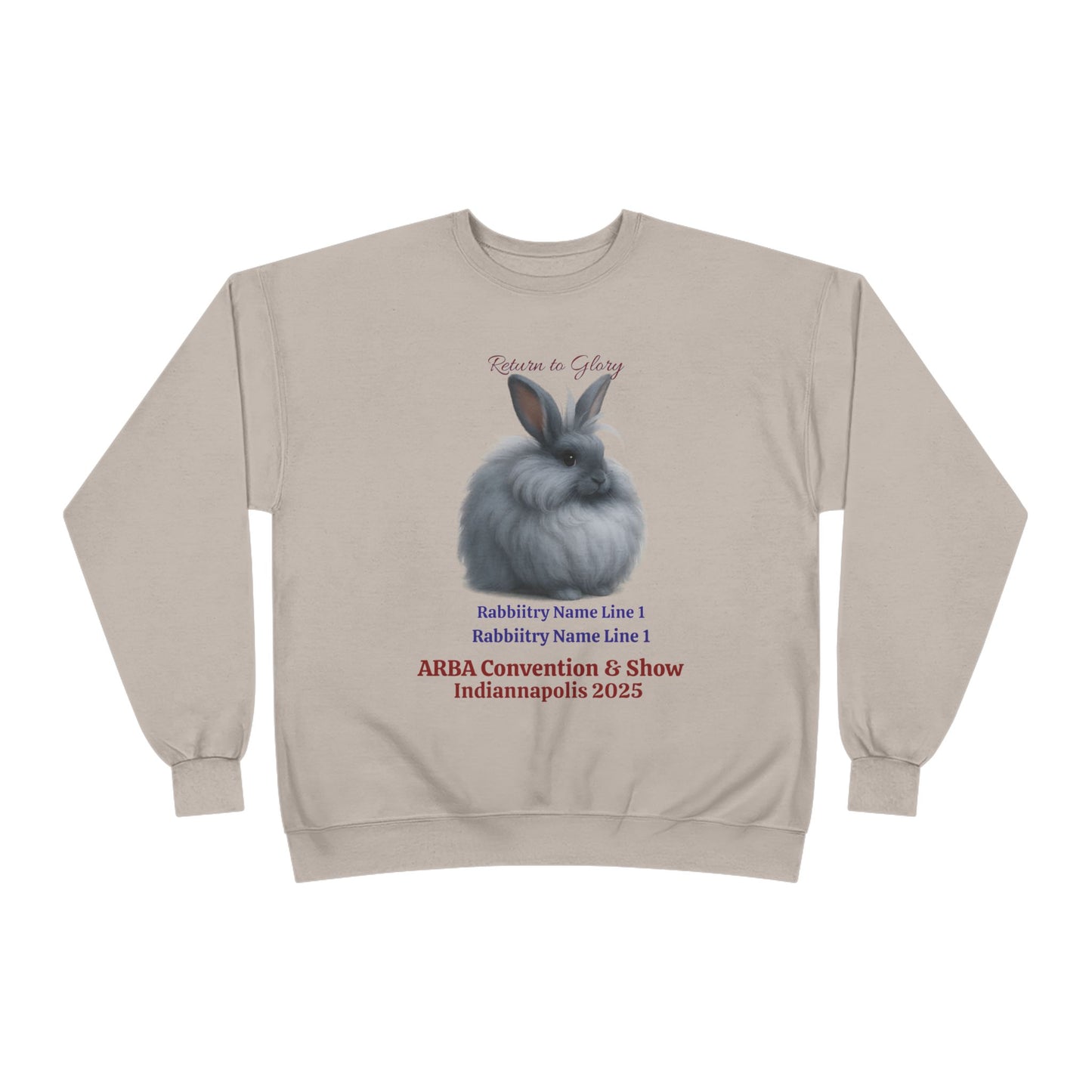 ARBA 2925 Convention Custom Rabbitry Unisex EcoSmart® Crewneck Sweatshirt