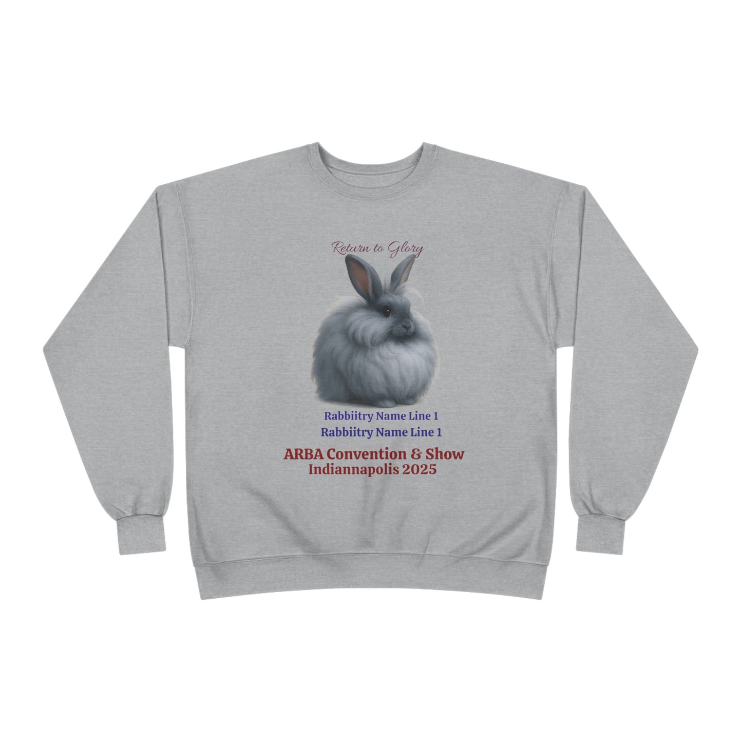 ARBA 2925 Convention Custom Rabbitry Unisex EcoSmart® Crewneck Sweatshirt