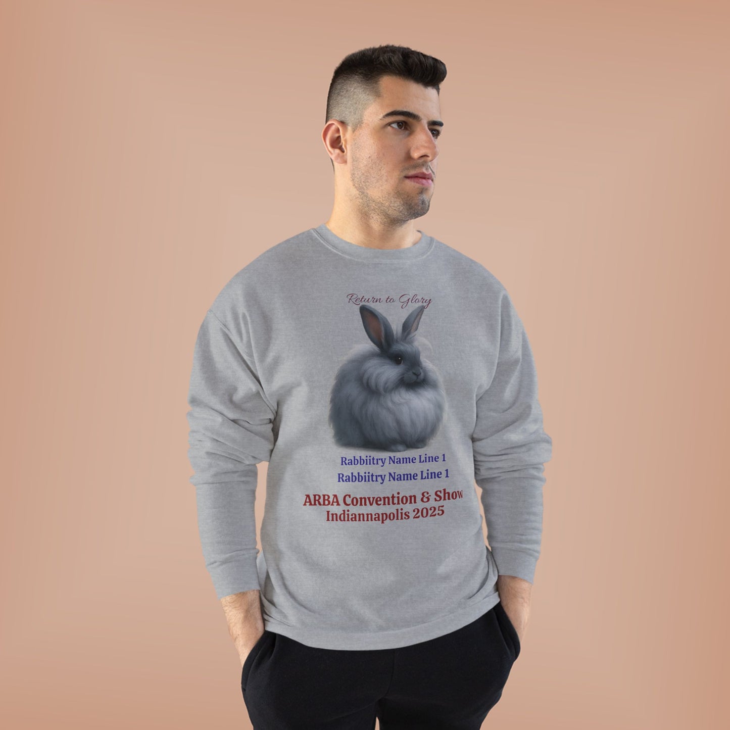 ARBA 2925 Convention Custom Rabbitry Unisex EcoSmart® Crewneck Sweatshirt