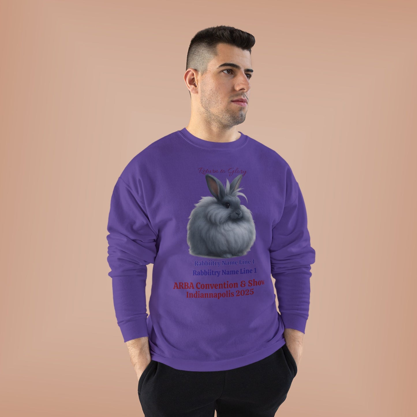 ARBA 2925 Convention Custom Rabbitry Unisex EcoSmart® Crewneck Sweatshirt