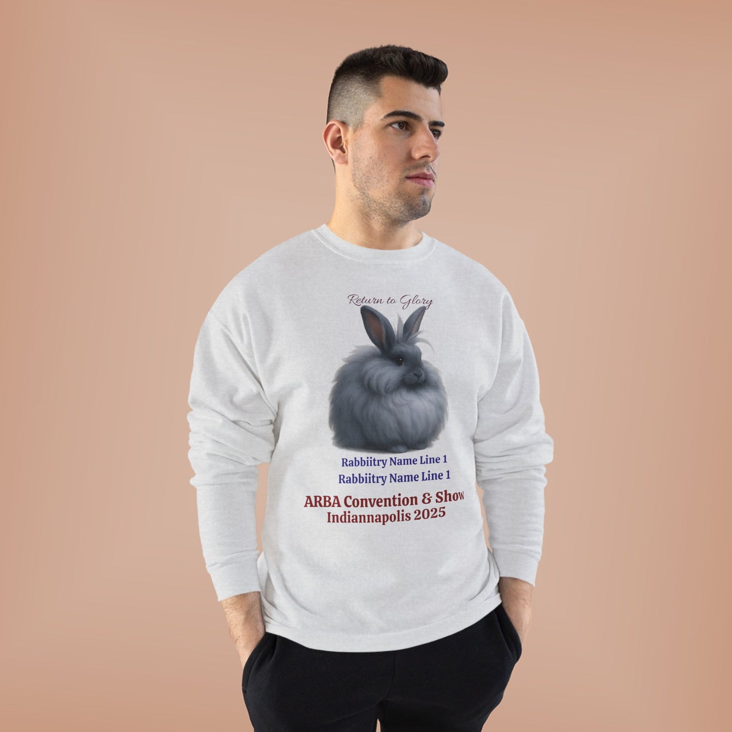 ARBA 2925 Convention Custom Rabbitry Unisex EcoSmart® Crewneck Sweatshirt