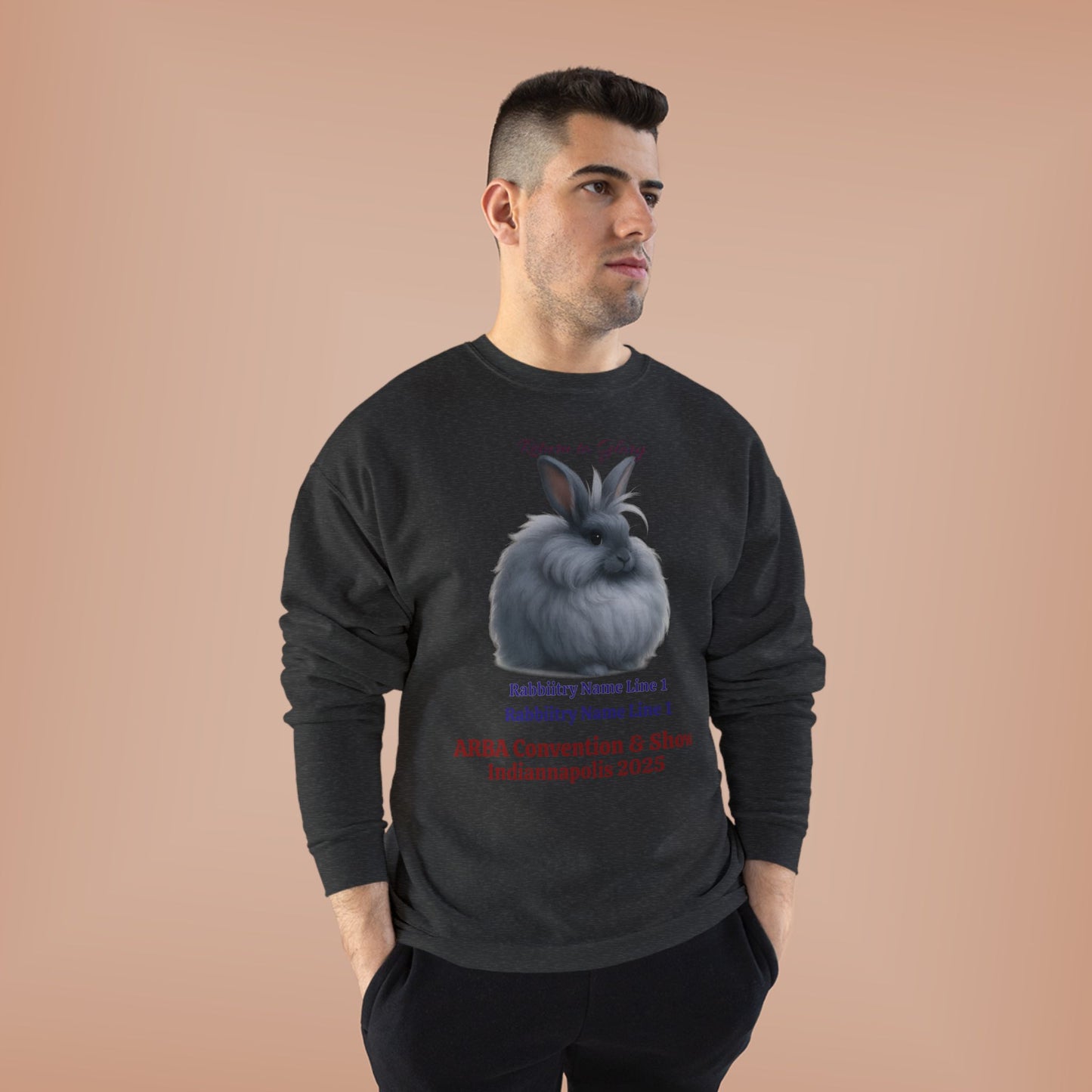 ARBA 2925 Convention Custom Rabbitry Unisex EcoSmart® Crewneck Sweatshirt
