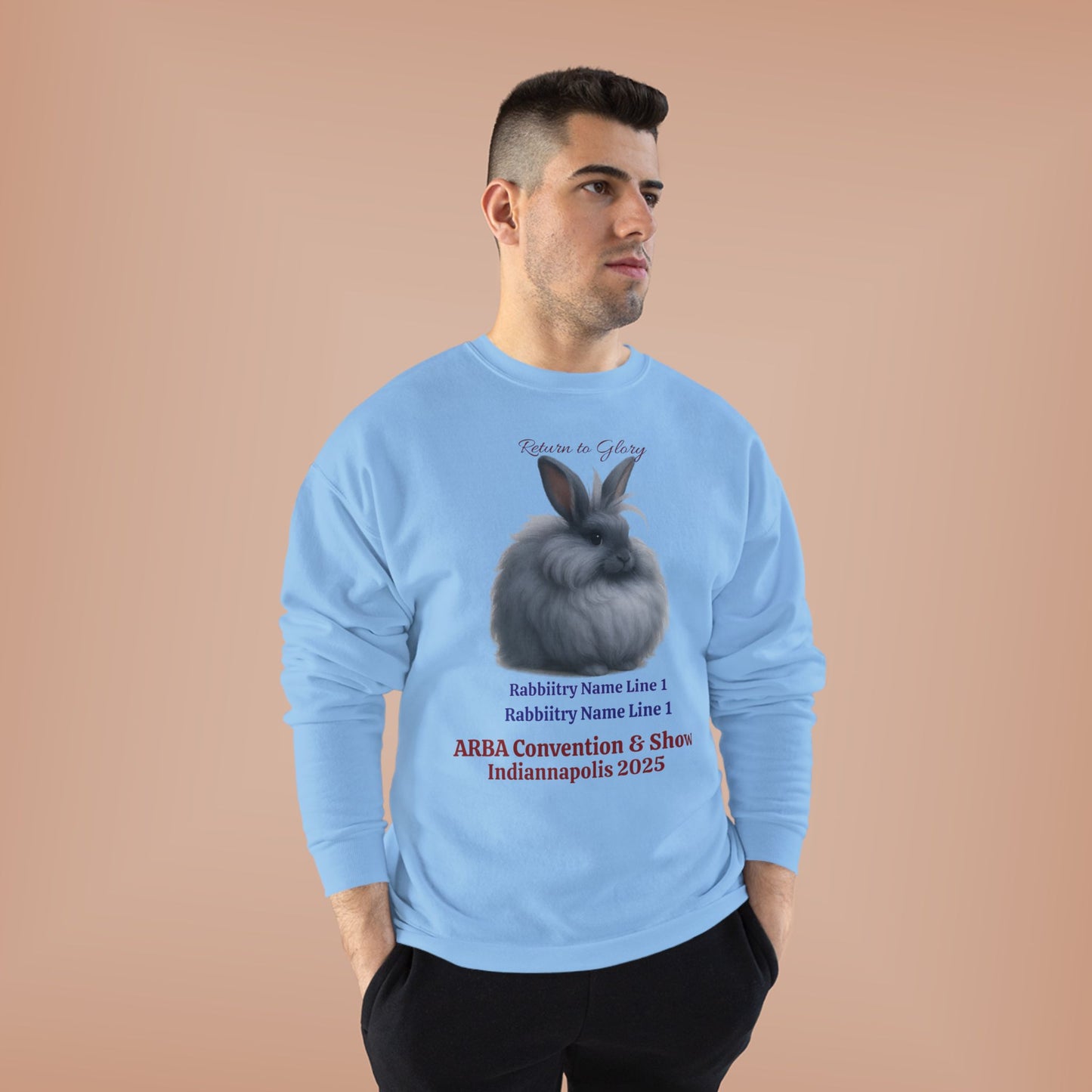 ARBA 2925 Convention Custom Rabbitry Unisex EcoSmart® Crewneck Sweatshirt